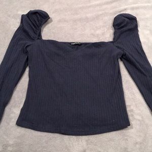 Pretty navy blouse